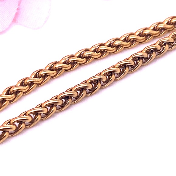 18kGP Gold Chain Necklace 22” - Picture 5 of 6